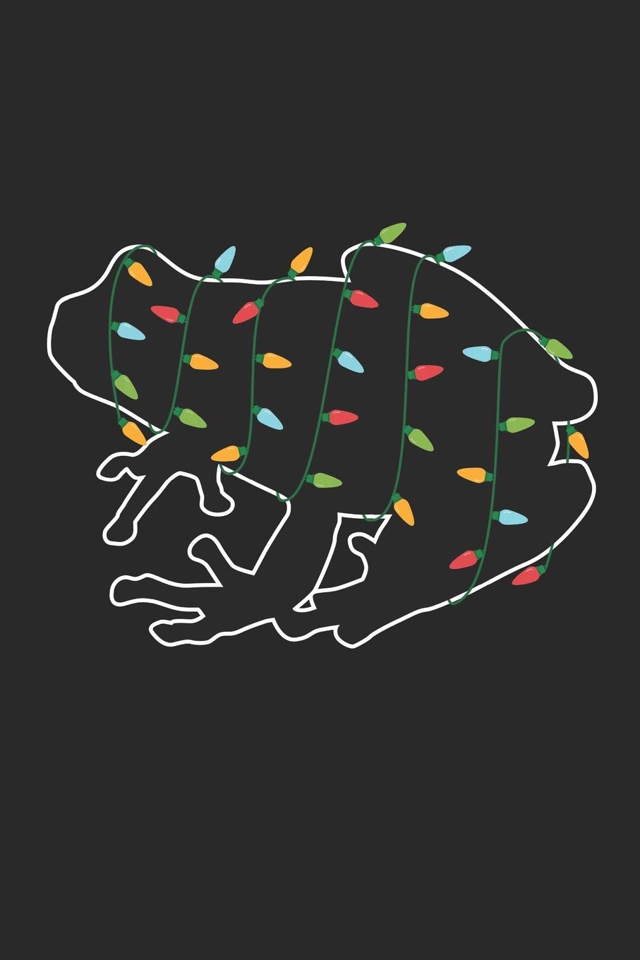 Frog with Christmas Lights - Christmas Notebook - Frog Diary - Animal Journal - Christmas Gift for Animal Lover: Medium College-Ruled Journey Diary, 110 page, Lined, 6x9 (15.2 x 22.9 cm) Books