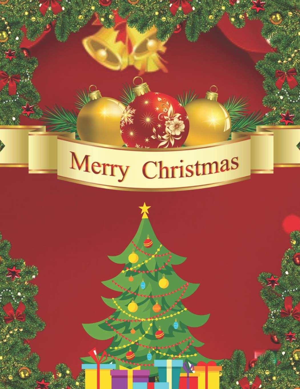 Merry Christmas: An Adult Coloring Book with Fun, Easy, and Relaxing Designs Non-fiction