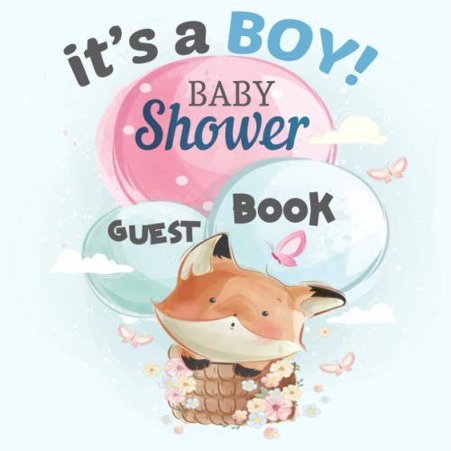 It’s a Boy Baby Shower Guest Book: Welcome Baby Guest Message Book with Tropical Elephant Theme ; Memory Keepsake With Formatted Lined Pages ; Photo ... ; Advices for Parents and Wishes for Baby Parents & Children