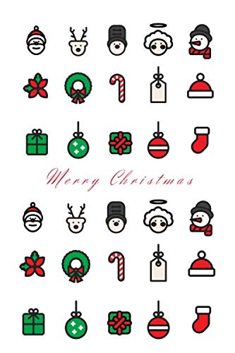 Merry Christmas White Christmas: Christmas Print Notebook Tapestry Notebook, Full-color illustrated cover, Lined Notebook Journals, 100 Pages for Bullet Journaling, Writing, Sketching (xmas, Band 1) Film, Art & Culture
