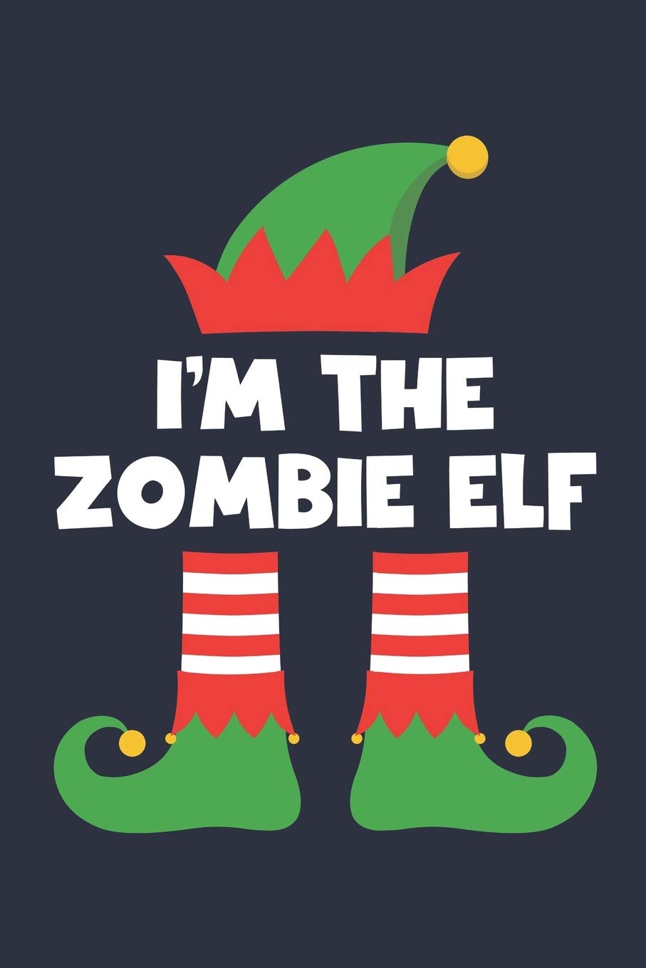 Zombie Elf Notebook - Funny Christmas Gift for Zombie Diary - Family Xmas Holiday Journal: Medium College-Ruled Journey Diary, 110 page, Lined, 6x9 (15.2 x 22.9 cm) Books