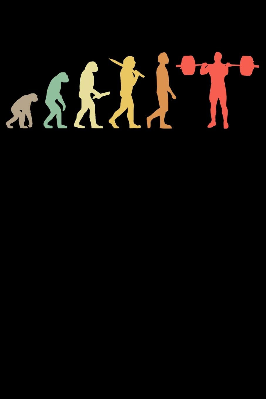 Gewichtheber Notizbuch: A5 Kariert 108 Seiten - Retro Gewichtheben Evolution Notizheft - Geschenk für Gewichtheber Books
