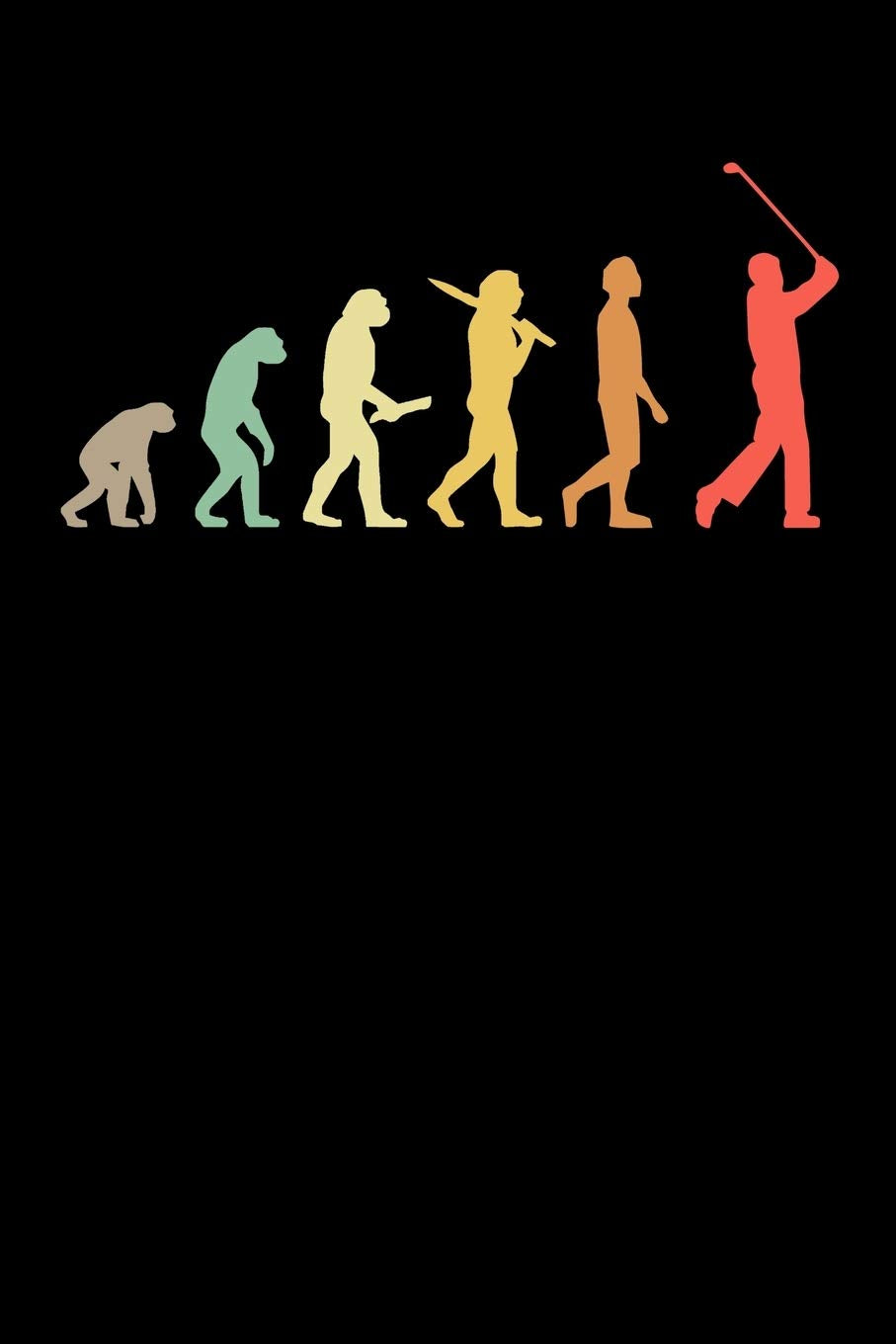 Golfer Notizbuch: A5 Kariert 108 Seiten - Retro Golf Evolution Notizheft - Geschenk für Golfer & Golfspieler Books