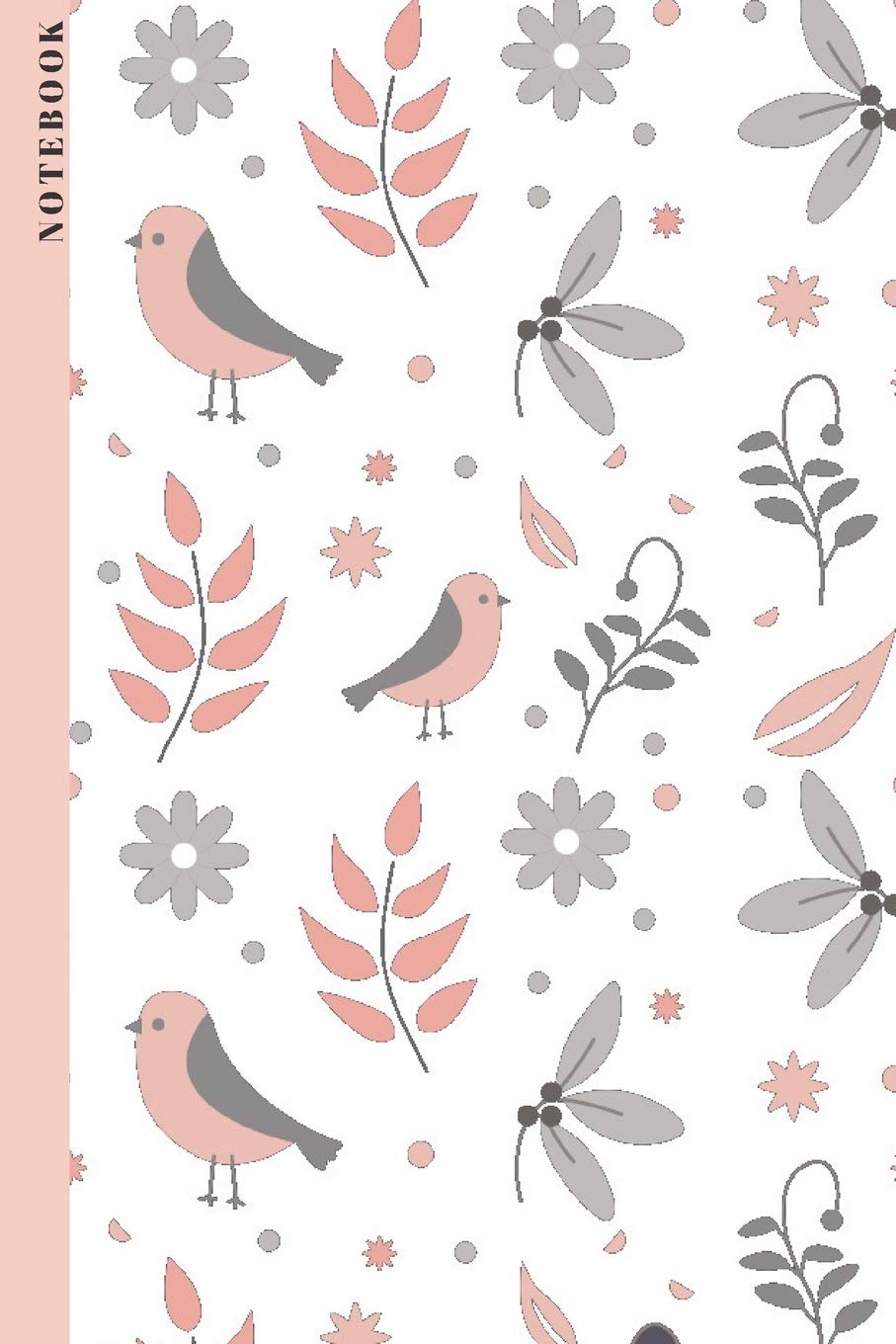 Notebook: Bird Journal For Animal Lovers, Bird Watchers & Hobby Ornithologists with 100 lined pages in 6"x9" in Softcover| Perfect Christmas/Birthday Gift Books