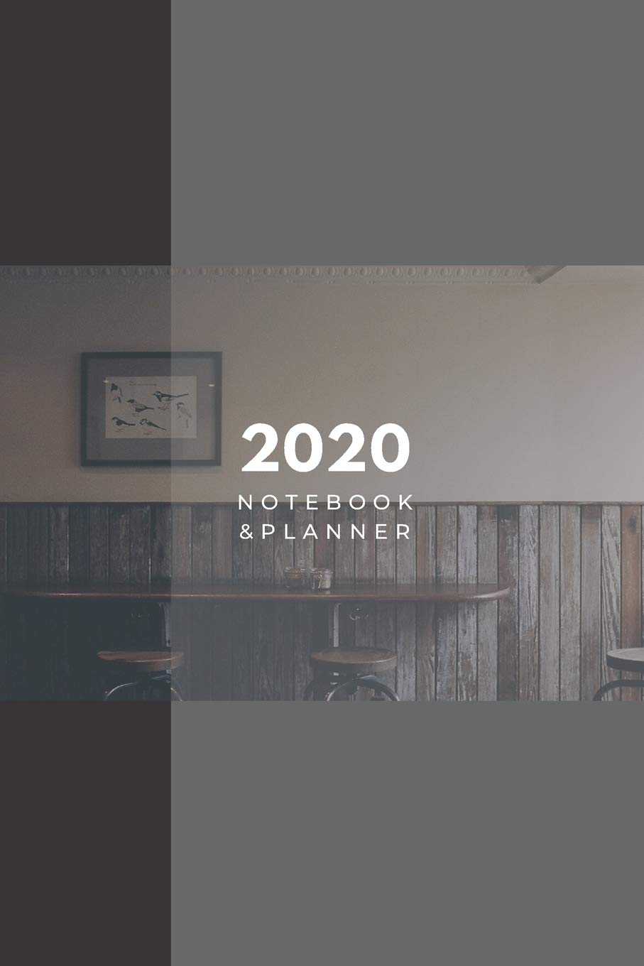 2020 Lined Notebook & Planner, Soft Cover 6x9 College Ruled, Black Books