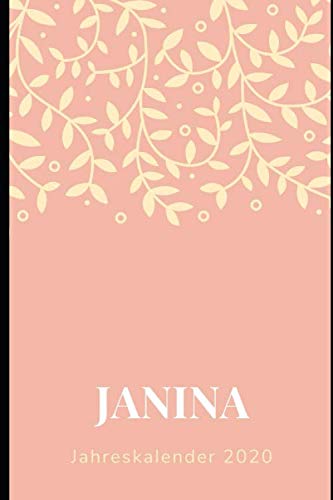 JAHRESPLANER FÜR JANINA: Bullet-Journal Style - Kalender - personalisiert für Janina - eine Seite pro Tag - Geschenkidee für Frauen book