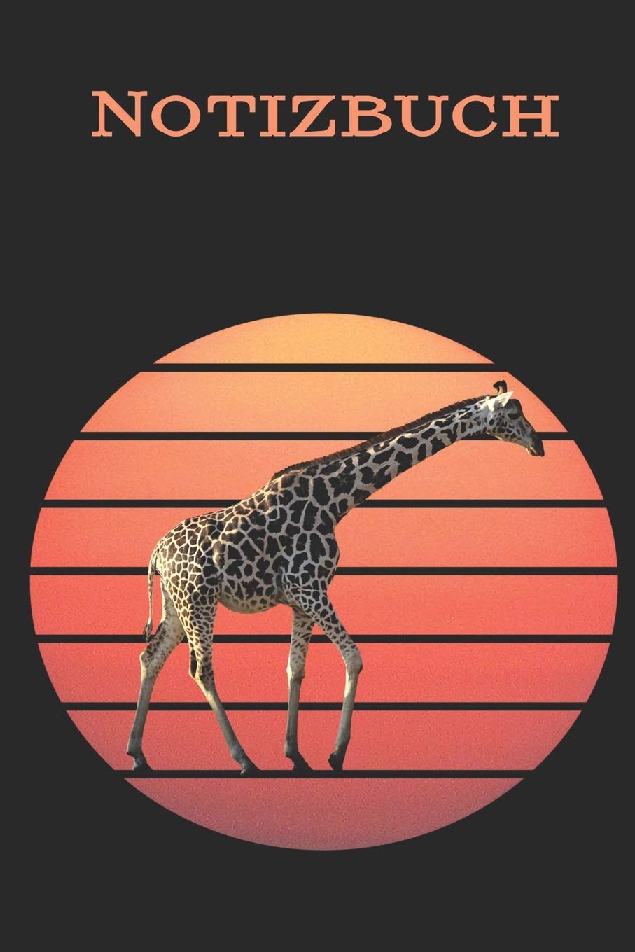 Notizbuch: Giraffe vor einer Sonne als Tagebuch – Reisetagebuch - Ideensammler - DIN A 5 – 120 blanco Seiten – Softcover Mathematics