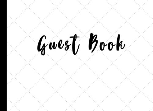 Guest Book: Sign In Guestbook for Weddings, Bridal Showers, Birthday Parties, Retirements, Memorials, Baby Showers, Funerals | 100 Pages | White Wedding Learning & Reference
