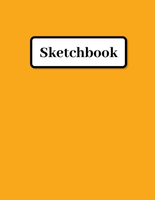 Sketchbook: Blank Sketch Pad | Art and Drawing Paper Notebook | Orange Arts & Music