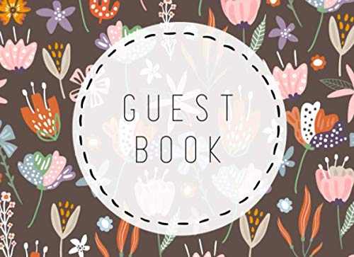 Guest Book: Weddings, Birthdays, Baby Showers, Funeral, Retirement, Guest Room, All Occasion Sign-In Book | Autumn Flowers Learning & Reference