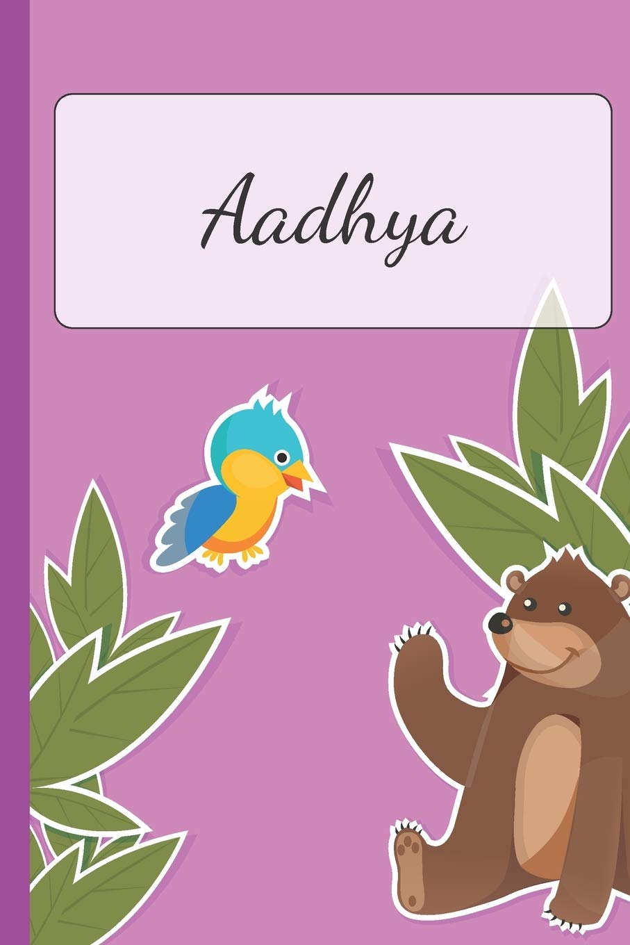 Aadhya: Personalized Name Notebook for Girls | Custemized with 110 Dot Grid Pages | A custom Journal as a Gift for your Daughter or Wife | Perfect as ... or Birthday Present | Cute Girl Diary Non-fiction