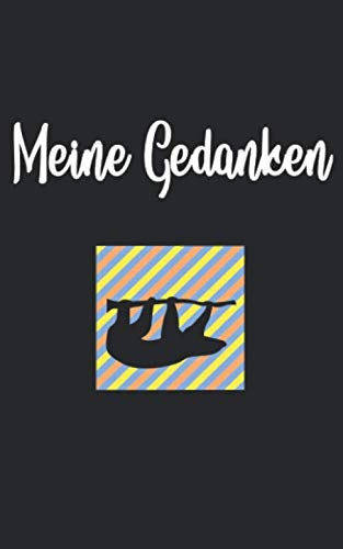 Meine Gedanken: Faultier Retro Und Vintage Style 100 Seiten Liniert Books