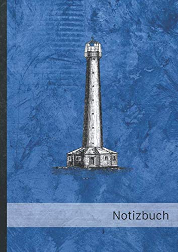 Notizbuch: kariert, Notizheft "Leuchtturm dunkelblau“ • A4-Format, 100+ Seiten, Soft Cover, Register • Original #Lighthouse • Quad Ruled Notebook • ... Skizzenbuch, Matheheft, Schulheft, Übungsheft Film, Art & Culture
