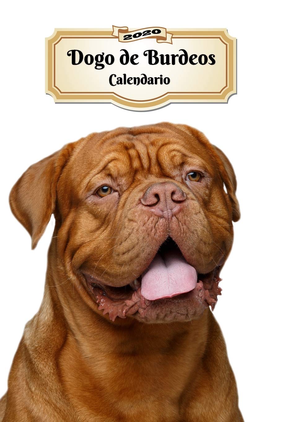 2020 Dogo de Burdeos Calendario: 107 Páginas | Tamaño A5 | Planificador Semanal | 12 Meses | 1 Semana en 2 Páginas | Agenda Semana Vista | Tapa Blanda | Perro Pets