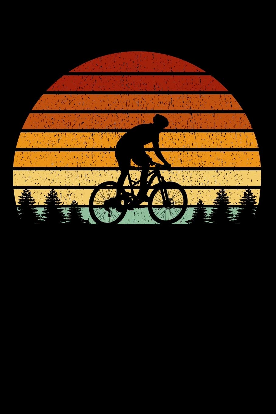 Mountainbiker Notizbuch: A5 Kariert 108 Seiten - Vintage Sonne MTB Notizheft - Geschenk für Mountainbiker Books