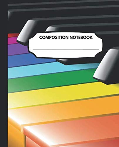 Composition Notebook: Rainbow Themed Blank Wide Ruled Notebook for Students (Kids, Tweens, Teens) and Adults for School, College & Work Lifestyle