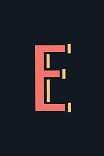 E: Monogram Initial Letter Personalized Black Lined Notebook. The Perfect Tool and Gift for Travellers, Artists, School and College Students who love to Doodle, Write, Journal, Sketch, and Draw Learning & Reference
