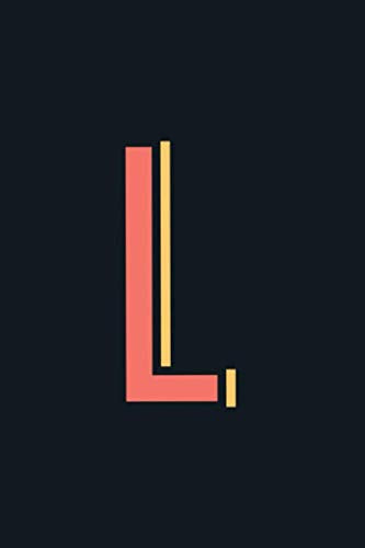 L: Monogram Initial Letter Personalized Black Lined Notebook. The Perfect Tool and Gift for Travellers, Artists, School and College Students who love to Doodle, Write, Journal, Sketch, and Draw Learning & Reference
