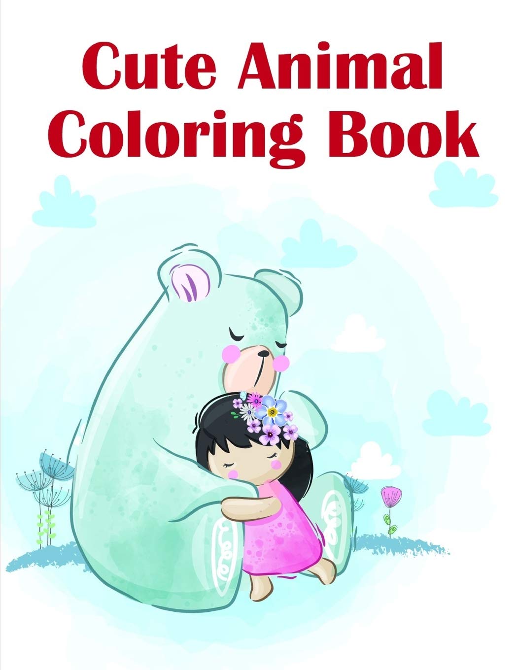 Cute Animal Coloring Book: Christmas Book ,Easy and Funny Animal Images (Perfect gift, Band 19) Film, Art & Culture