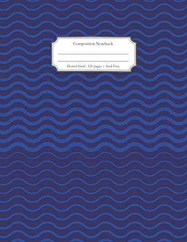 Composition Notebook: Dot Grid | Zen Japanese Pattern Design | Cobalt Blue | 120 pages | Acid Free White Paper | Large Letter Size 8.5" X 11" Film, Art & Culture
