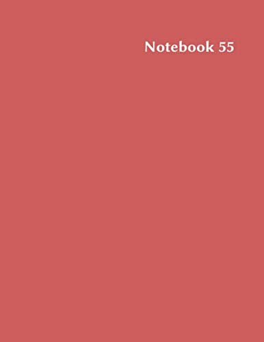 Notebook 55: indianred, lined, ruled notebook, 8.5 x 11 in (Basic Ruled Notebook, Band 55) Film, Art & Culture