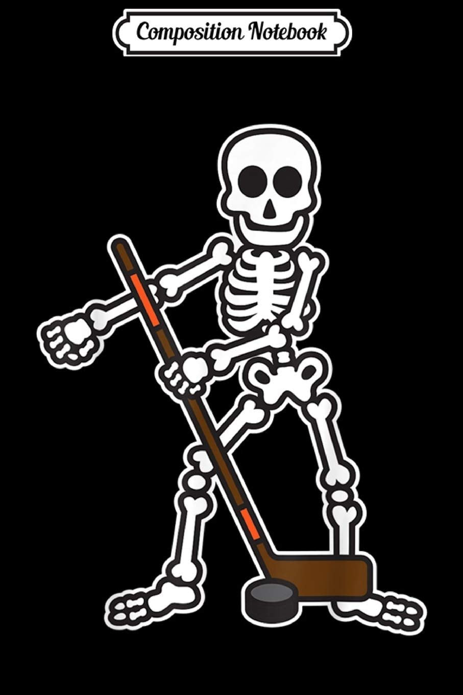 Composition Notebook: Flossing Skeleton Hockey Player Halloween Costume Journal/Notebook Blank Lined Ruled 6x9 100 Pages Manga