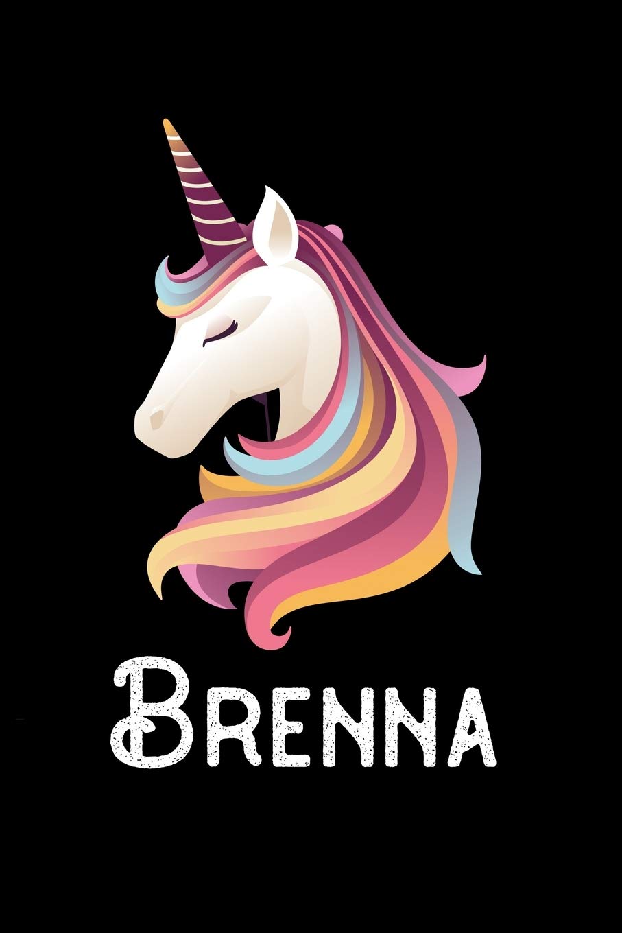 Brenna: Personalized Custom Name Unicorn Themed Monthly 2020 Planner (Calendar, To Do List, Monthly Budget, Grocery List, Yearly Financial Goals) Gift for Girls and Women Non-fiction