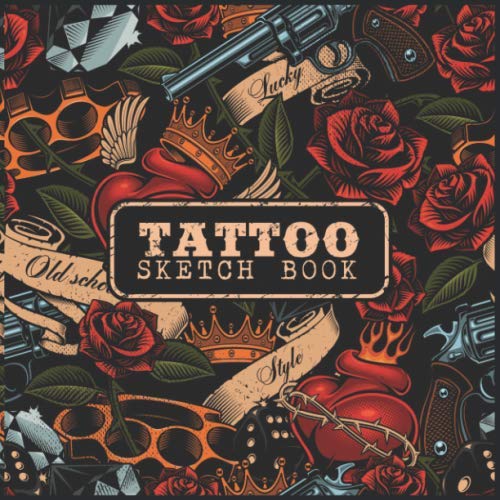 TATTOO Sketch book: A Large Square Sketchbook with Blank Graph Paper and White Paper - 100 Pages ( 8.5" x 8.5" ) for Drawing, Sketching, and Recording Creative Ideas. Photography