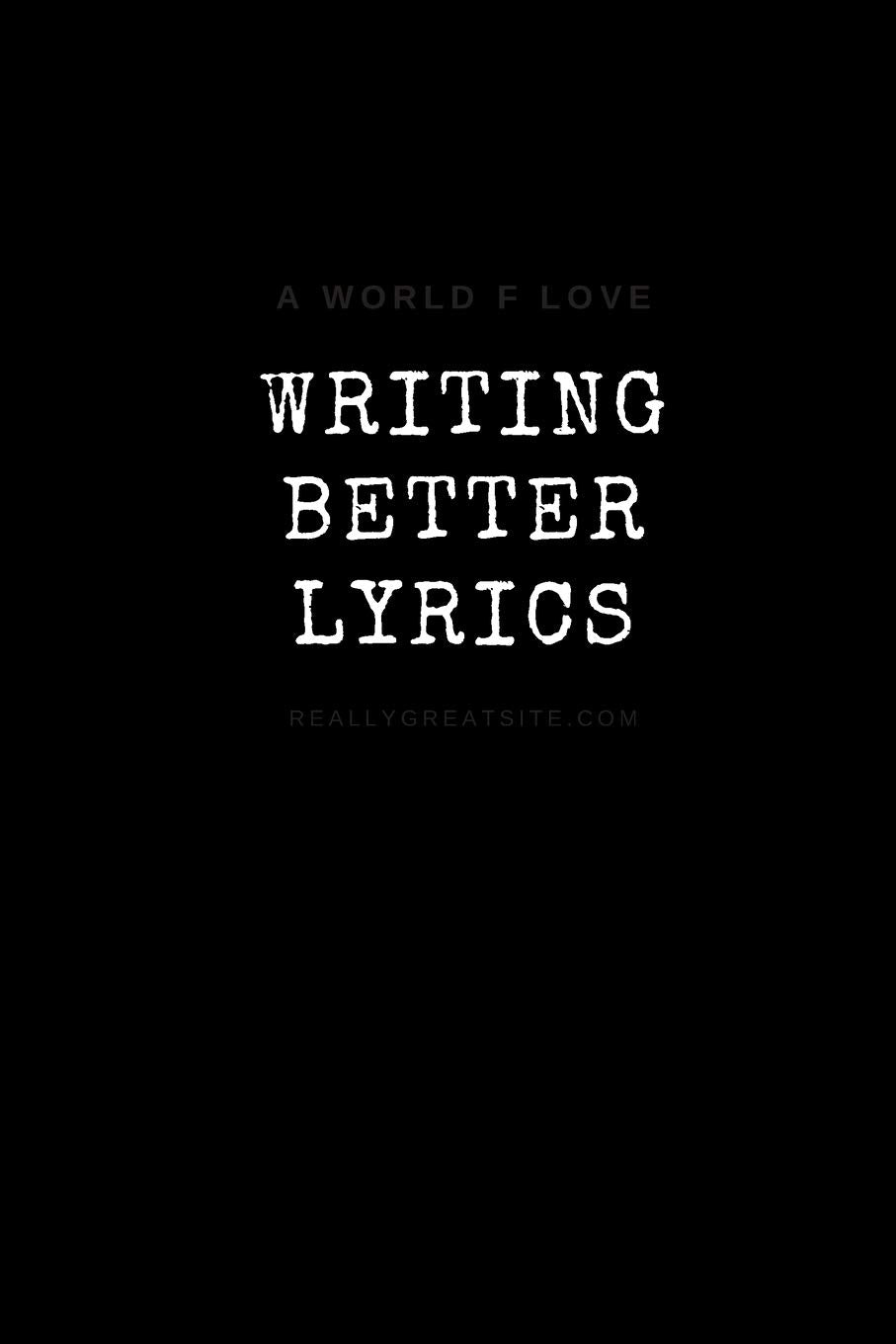 Writing Better Lyrics: Notebook for writing Lyrics, for Songwriter with 110 lined pages Arts & Music