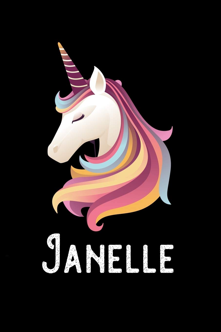 Janelle: Personalized Custom Name Unicorn Themed Monthly 2020 Planner (Calendar, To Do List, Monthly Budget, Grocery List, Yearly Financial Goals) Gift for Girls and Women Non-fiction