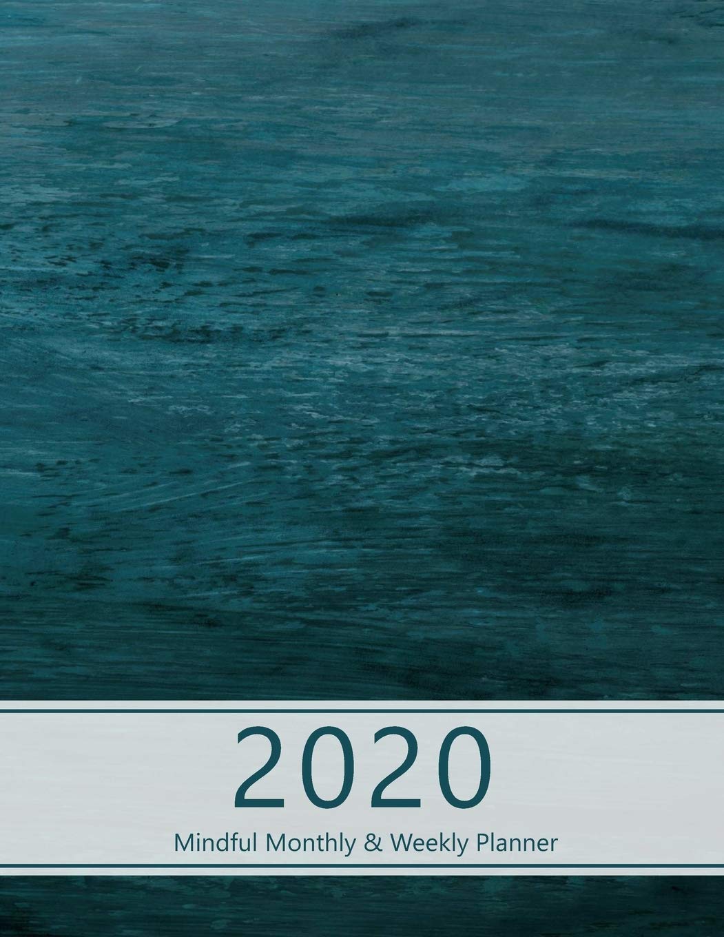 2020 Mindful Monthly Weekly Planner: Reach your goals. Incl. Gratitude journal section, Habit, Mood and Water intake trackers. Personal and ... (Large). (Blue design. Soft matte cover). book