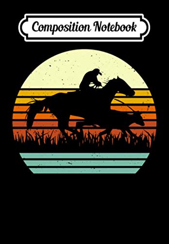 Composition Notebook: Horse and Cowboy Roping Calf Retro Style, Journal 6 x 9, 100 Page Blank Lined Paperback Journal/Notebook Contemporary literature