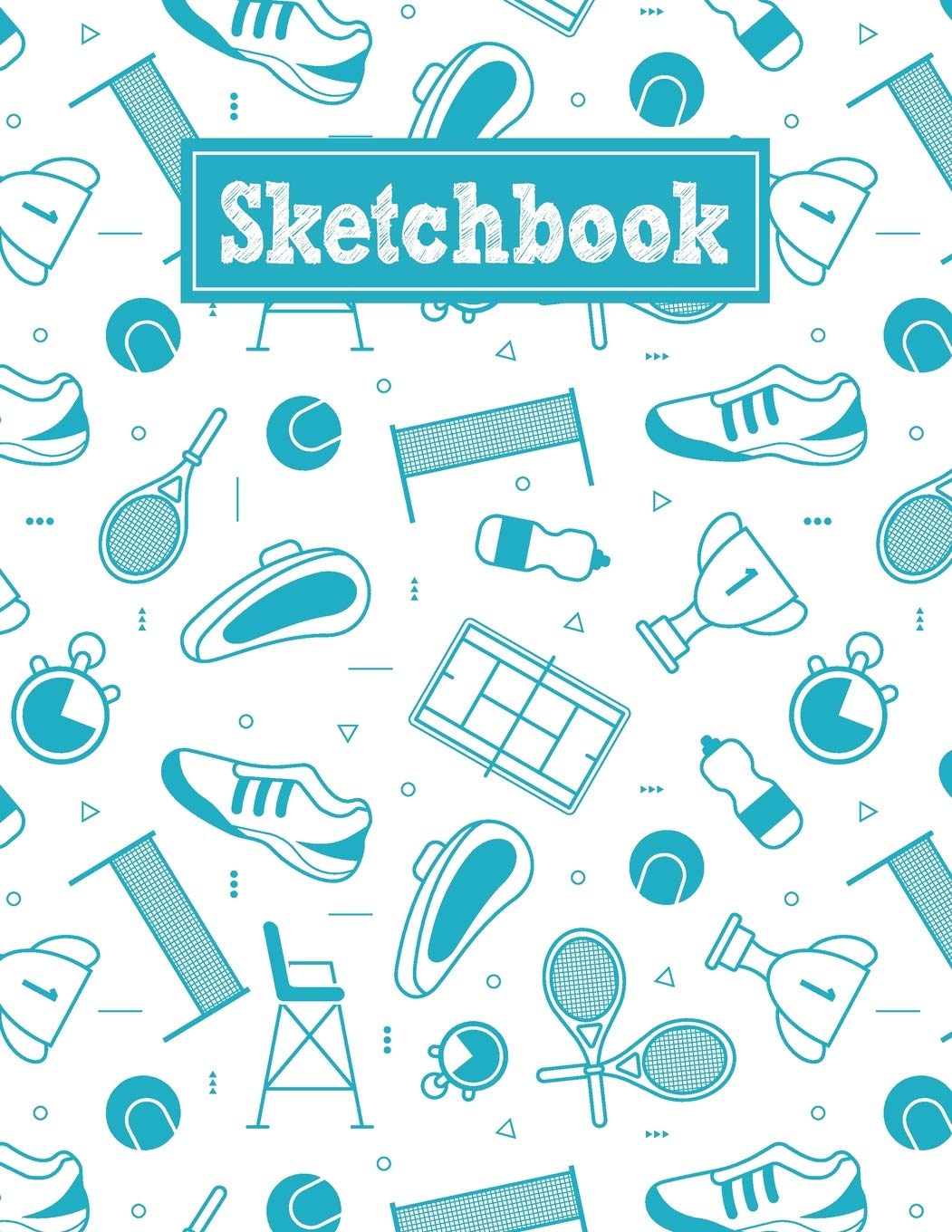 Sketchbook: 8.5 x 11 Notebook for Creative Drawing and Sketching Activities with Tennis Themed Cover Design Film, Art & Culture