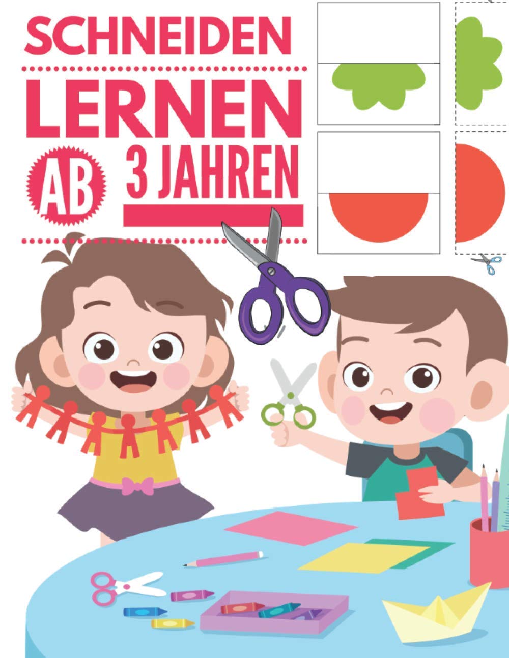 Schneiden Lernen: Das Ausschneide-Buch für Kinder ab 3 Jahren, Bastelbuch: Schneiden, Kleben und Malen. Tiptoi & Games