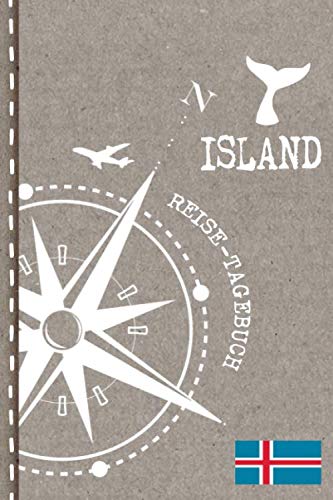 Island Reisetagebuch: Reise Tagebuch zum Selberschreiben, ca. A5 - Journal Dotted Punkteraster, Bucket List für Urlaub, Ferien Trip Tour, Auslandsjahr, Auswanderer - Notizbuch Dot Grid punktiert Travel Books
