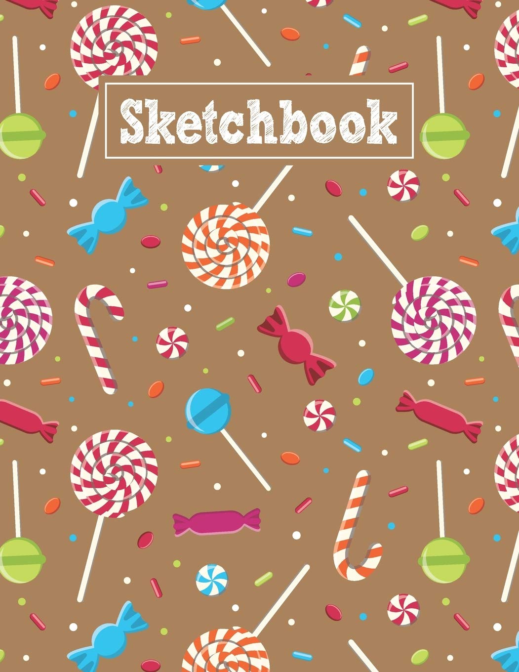 Sketchbook: 8.5 x 11 Notebook for Creative Drawing and Sketching Activities with Candies Themed Cover Design Film, Art & Culture