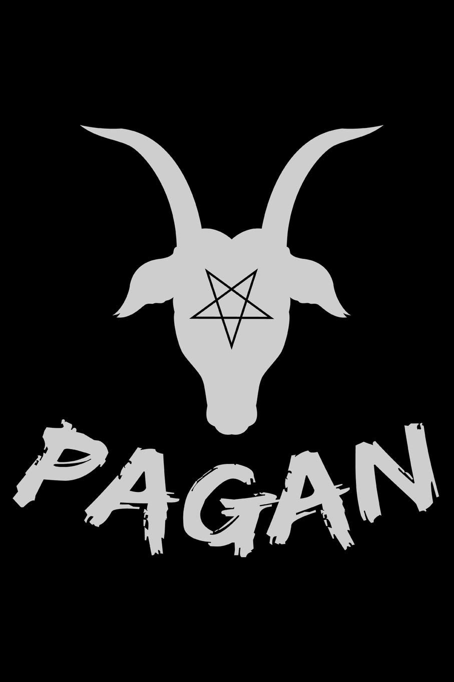 Notebook: Pagan Winter Solstice Witch Pentagram Wicca Voodoo Goat Star Black Lined Journal Writing Diary - 120 Pages 6 x 9 Film, Art & Culture