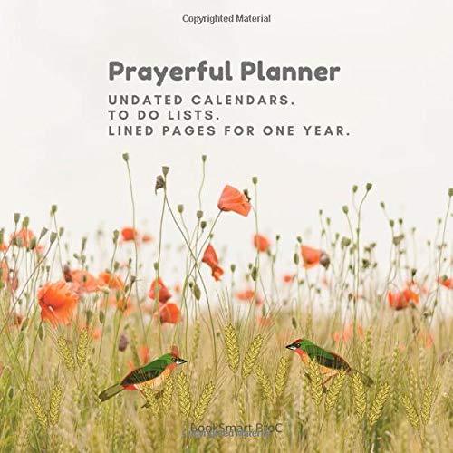 Prayerful Planner: Undated Calendars. To Do Lists. Lined Pages for One Year. book