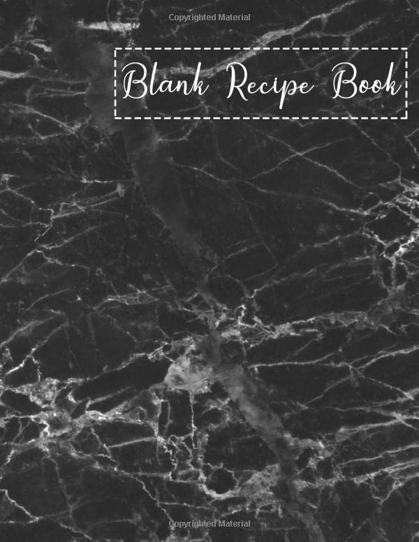 Blank recipe book: 8.5x11 Blank recipe book lined 100 pages Lifestyle
