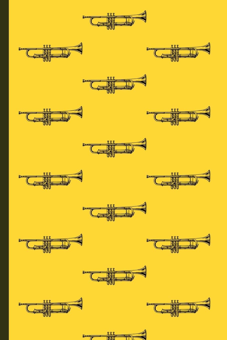 Trumpet Notebook: Brass Pattern Small Lined Journal for Boys, Girls, Kids, Men, Women, Adults ~ 6" x 9" Arts & Music