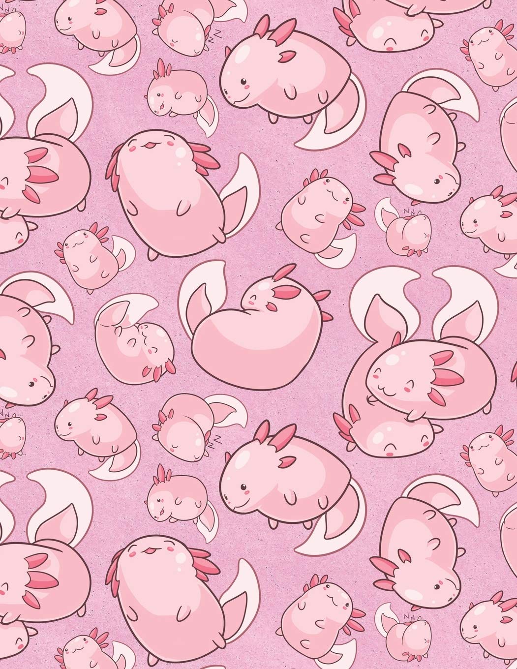 Kawaii Axolotl Sketchbook: Kawaii Axolotl Themed Blank Sketchbook, 120 Pages, 8.5" x 11", Perfect Blank Paper Notebook for Drawing, Doodling and Sketching Your Art (Japanese Sketchbooks) Non-fiction