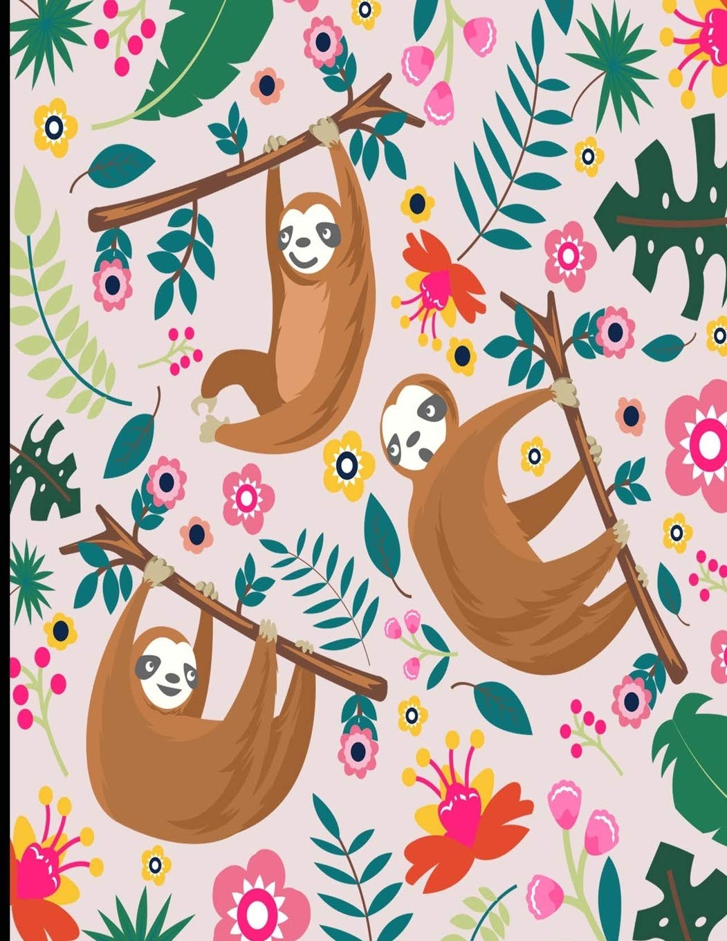 Amelia: Sloth Notebook, 366 Pages College Ruled Sloth Notebook, Cute Sloth Cover Note Pad Reference Books