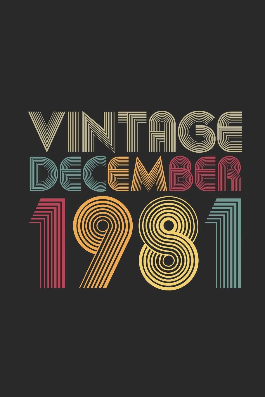 Vintage December 1981: Dotted Bullet Grid Notebook / Journal (6 X 9) – 38th Birthday Gift Idea for Women And Men book