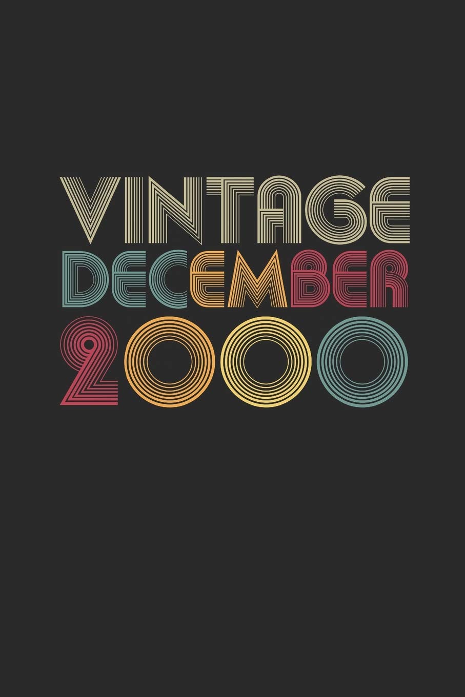 Vintage December 2000: Dotted Bullet Grid Notebook / Journal (6 X 9 -120 Pages) – Happy Birthday 19th Gift Idea Essays & Short Stories