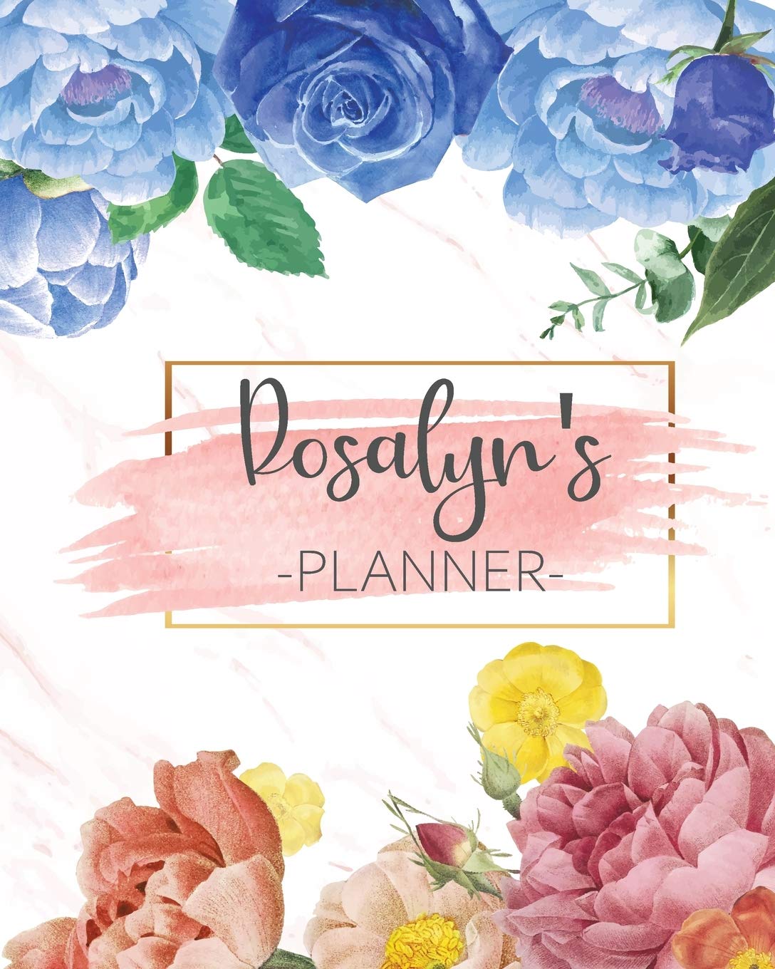 Rosalyn's Planner: Monthly Planner 3 Years January - December 2020-2022 | Monthly View | Calendar Views Floral Cover - Sunday start Business, Finance & Career