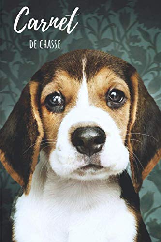 Carnet de chasse: 100 feuilles à remplir avec la couverture d'un Beagle, chien de chasse - Un carnet très utile pour les amoureux de la chasse - (format 6x9) book