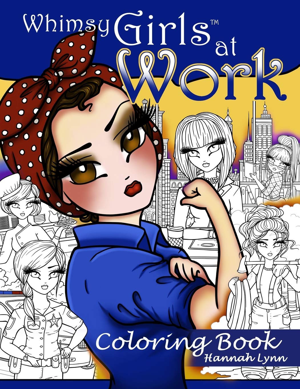 Whimsy Girls at Work Coloring Book book