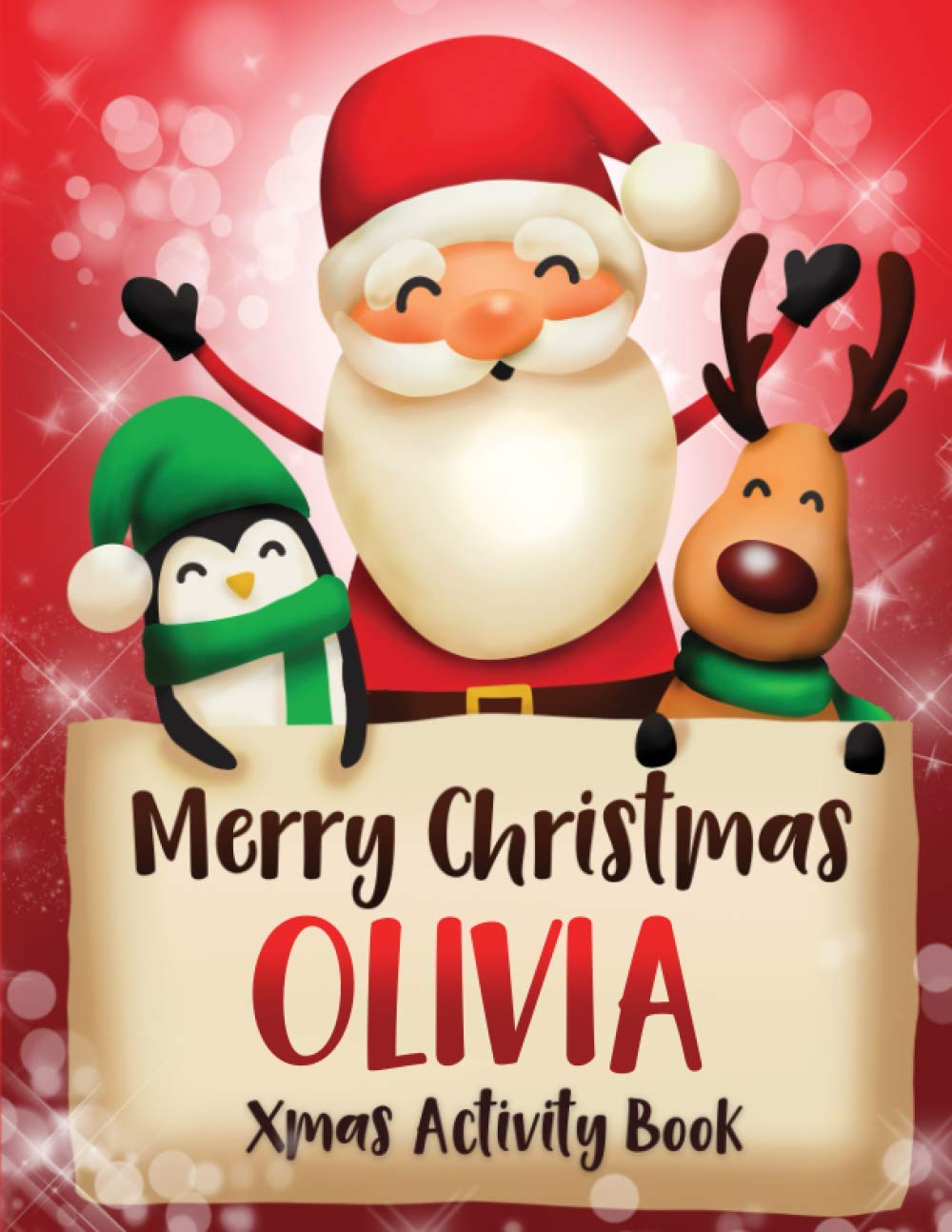 Merry Christmas Olivia: Fun Xmas Activity Book, Personalized for Children, perfect Christmas gift idea Non-fiction