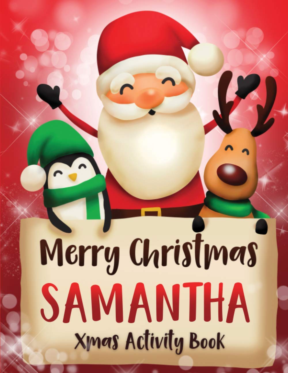Merry Christmas Samantha: Fun Xmas Activity Book, Personalized for Children, perfect Christmas gift idea Non-fiction