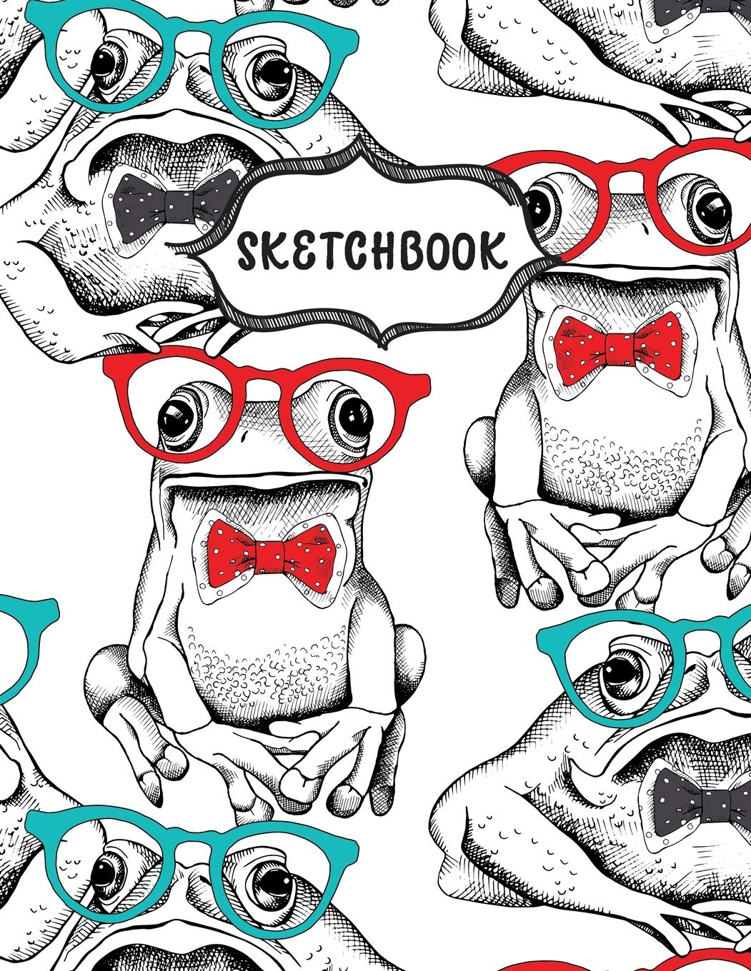 Sketchbook: Funny Frog Sketching Book To Practice Drawing & Doodling, Artist Paint Pad, Large Blank Pages (8.5 x 11 in) Manga